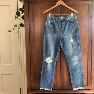 Madewell Highrise Slim Boyjean